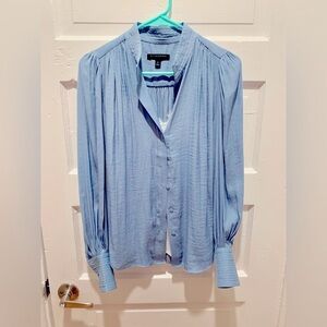 Bundle of Light Blue Button-Up Blouse and Camisole